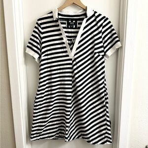 Maeve by Anthropologie Striped Polo Mini Dress with Pockets size Medium